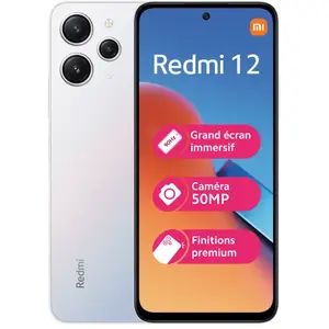 Xiaomi Redmi 12 17,2 cm (6.79") Double SIM hybride Android 13 4G USB Type-C 8 Go 256 Go 5000 mAh Argent pas cher