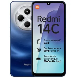 Comparateur de prix : Xiaomi Redmi 14C 17,5 cm (6.88") Double SIM 4G USB Type-C 8 Go 256 Go 5160 mAh Bleu