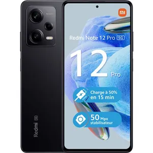 Comparateur de prix : Xiaomi Redmi Note 12 Pro 5G 16,9 cm (6.67") Double SIM Android 12 USB Type-C 6 Go 128 Go 5000 mAh Noir