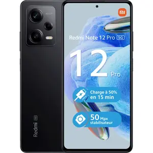 Xiaomi Redmi Note 12 Pro 5G 16,9 cm (6.67") Double SIM Android 12 USB Type-C 8 Go 128 Go 5000 mAh Noir pas cher