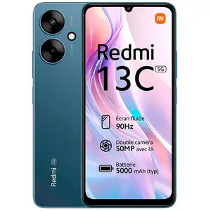 Xiaomi Redmi 13C 5G 17,1 cm (6.74") Double SIM Android 13 USB Type-C 4 Go 128 Go 5000 mAh Bleu pas cher