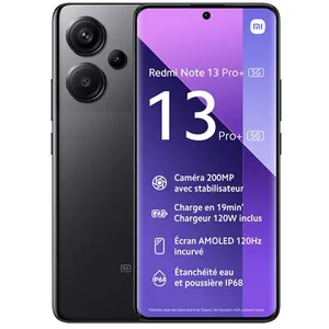 Comparateur de prix : Xiaomi Redmi Note 13 Pro+ 16,9 cm (6.67") Double SIM 5G USB Type-C 8 Go 256 Go 5000 mAh Noir