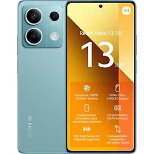 Comparateur de prix : Xiaomi Redmi Note 13 5G 16,9 cm (6.67") Double SIM hybride Android 13 USB Type-C 8 Go 256 Go 5000 mAh Bleu