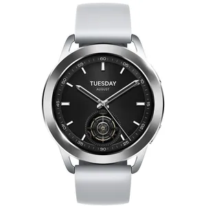Comparateur de prix : Xiaomi Watch S3 47 mm argent et bracelet en silicone gris [Wi-Fi]
