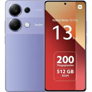 Comparateur de prix : Xiaomi Redmi Note 13 Pro 16,9 cm (6.67") Double SIM hybride Android 12 4G USB Type-C 12 Go 512 Go 5000 mAh Lavande, Violet