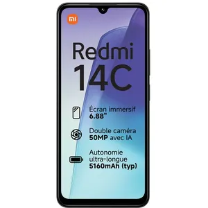 XIAOMI Redmi 14C 6.7" (128GB / 6GB) - 5160 mAh - 50 MP - Midnight Black pas cher