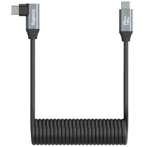 SmallRig 4792 Câble de données spiralé USB-C (droit) vers USB-C (coudé) pas cher
