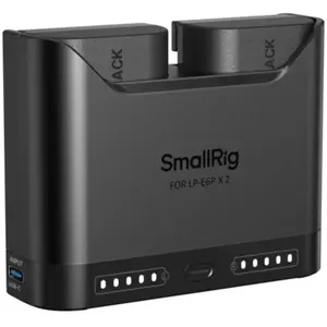 SmallRig 8485 kit chargeur rapide double pour LP-E6P + 2 batteries
