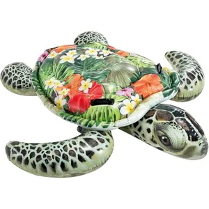 Comparateur de prix : Bouée gonflable Intex type tortue aloha à chevaucher à partir de 3 ans