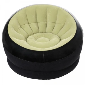 Fauteuil Gonflable Onyx INTEX - Pour Intérieur Et Extérieur, 109x112x69 Cm, Surface Floquée Imperméable