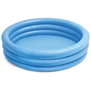 Comparateur de prix : Intex 59416NP Crystal Blue Three Ring Inflatable Paddling Pool 1.14m x 25cm