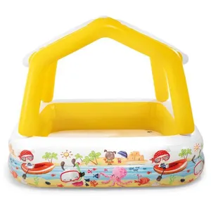 Comparateur de prix : Intex Piscine à parasol gonflable 157x157x122 cm 92533
