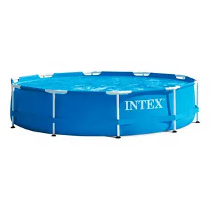 Comparateur de prix : Intex Piscine Cadre Métal - piscine hors sol - Ø 305 x 76 cm, Bleu