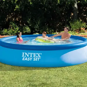 Comparateur de prix : Pool gonflable Intex Easy Set 7290 L Circulaire 396 x 84 cm 