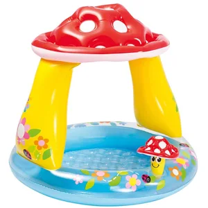 Comparateur de prix : Intex Piscine Pataugeoire gonflable Pare-Soleil Champignon 102 x 102 x 89 cm