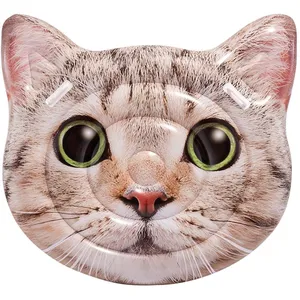 Comparateur de prix : Matelas gonflable - AC-DÉCO - Tête de chat - Gris - 1 place - Aquagym