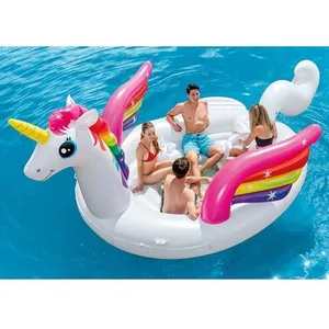 INTEX Ile géante Licorne - 503 x 335 x 173 cm - Blanc pas cher