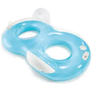 Comparateur de prix : Fauteuil double de piscine Intex Bleu