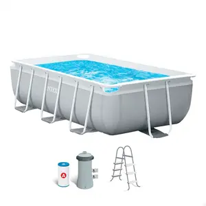 Comparateur de prix : Intex Piscine Prisma Frame Rectangular With Filter 300 x 175 x 80 cm