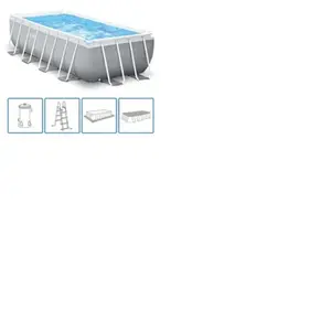 Comparateur de prix : INTEX Jeu de piscine rectangulaire Prism Frame 488x244x107 cm 26792GN