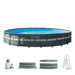 Comparateur de prix : Intex Piscine Hors-sol Ronde Acier Ultra Xtr 732x132 Cm 47241 litres