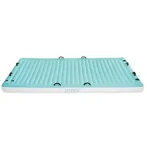 Comparateur de prix : Intex Chaise Longue Gonflable Bleu 310x183 Cm Vinyle Intex