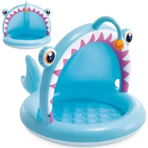 Comparateur de prix : INTEX - Piscine Gonflable Angler Fish pour Enfants, 127 x 102 x 86 cm, Multicolore (1)