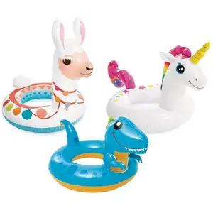Comparateur de prix : Intex - Bouée enfant tête d'animal 3-6 ans 107 x 58 cm - Multicolore