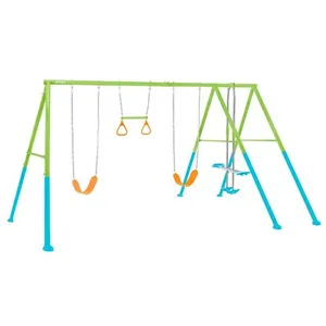 Comparateur de prix : Portique pour enfants 4 agrès balançoires + face à face - Intex