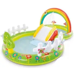 Comparateur de prix : Intex Aire De Jeux De Jardin Avec Toboggan Et Piscine 290 x 180 x 104 cm
