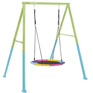 Comparateur de prix : Intex - 44111 - Portique Balançoire 1 agrès Nid D'oiseau Couleurs
