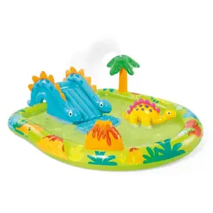 Comparateur de prix : Aire de jeux piscine gonflable pour enfants Intex Dinosaure