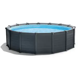 Comparateur de prix : INTEX Ensemble de piscine hors sol Graphite Gray Panel 478x124 cm TU