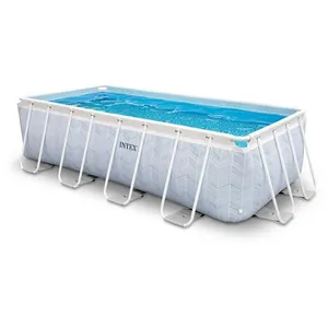 Comparateur de prix : Piscine tubulaire Chevron rectangulaire 4,00 x 2,00 x 1,00 m - Intex