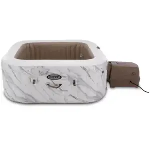 Comparateur de prix : Intex Spa gonflable PureSpa Calacatta carré Bulles 4 places - Intex