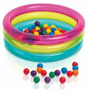 Comparateur de prix : Intex piscine boules colorées multicolore bébé 3 anneaux jeu enfant 48674NP