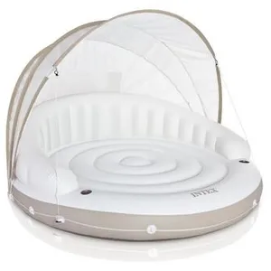 Comparateur de prix : Matelas gonflable lounge caraÏbes Intex Blanc 199x150 cm 58292EU