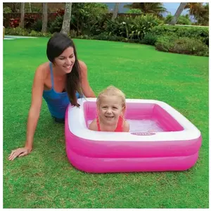 Comparateur de prix : Intex Pataugette carrée pour enfant coloris aléatoire Rose ou Vert