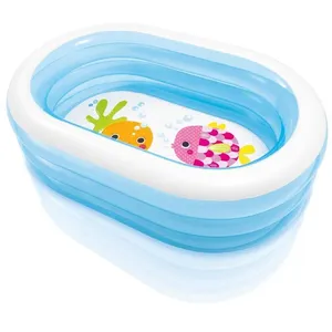 Comparateur de prix : Jeu de Plein Air - Petite piscine ovale baleine - 163X107x46 cm INTEX