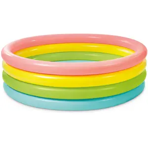 Comparateur de prix : Intex INTEX Piscine Gonflable Enfant Arc en ciel Sunset Glow 4 Boudins 168 X 46 CM