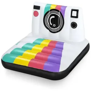 Comparateur de prix : Matelas gonflable de piscine - BESTWAY - Polaroid - Blanc et multicolore