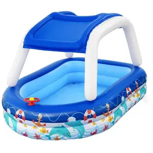 Comparateur de prix : Bestway Piscine Gonflable Rectangulaire Sea Captain 213x155x132 Cm