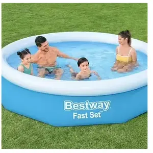 Comparateur de prix : Bestway Piscine autoportante - Ronde - Diamètre 305cm + Filtre et cartouche