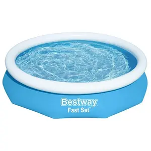 Comparateur de prix : Piscine hors-sol ronde avec anneau gonflable top Bestway 305xH66 -57456