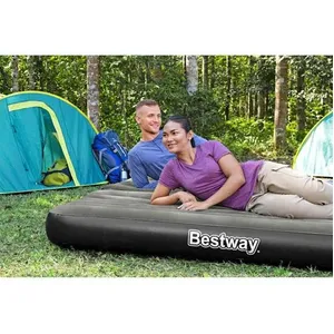 Comparateur de prix : Bestway - Matelas gonflable 2 places 188 x 99 x 25 cm lits jumeaux 3 en 1