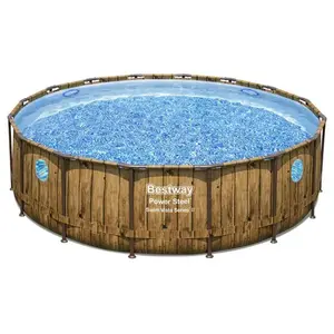 Comparateur de prix : Piscine tubulaire Bestway ronde Ø 4,88 x 1,22 m Power Steel Vista