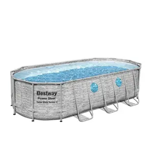 Comparateur de prix : Piscine hors-sol Power Steel Swimvista 5,49 x 2,74 x 1,22 m Bestway