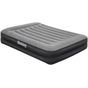 Comparateur de prix : Bestway Matelas 2 places 150 x 200 cm gonflable Noir et gris ép.46cm - TAKITI de