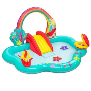 Comparateur de prix : Bestway - Aire de jeux gonflable Petite Sirène 221 x 193 x 117 cm 91097