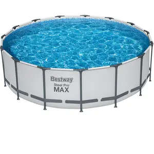 Pool Improve Bestway Piscine Tubulaire Ronde 56438 Steel Pro Max Ø457x122cm